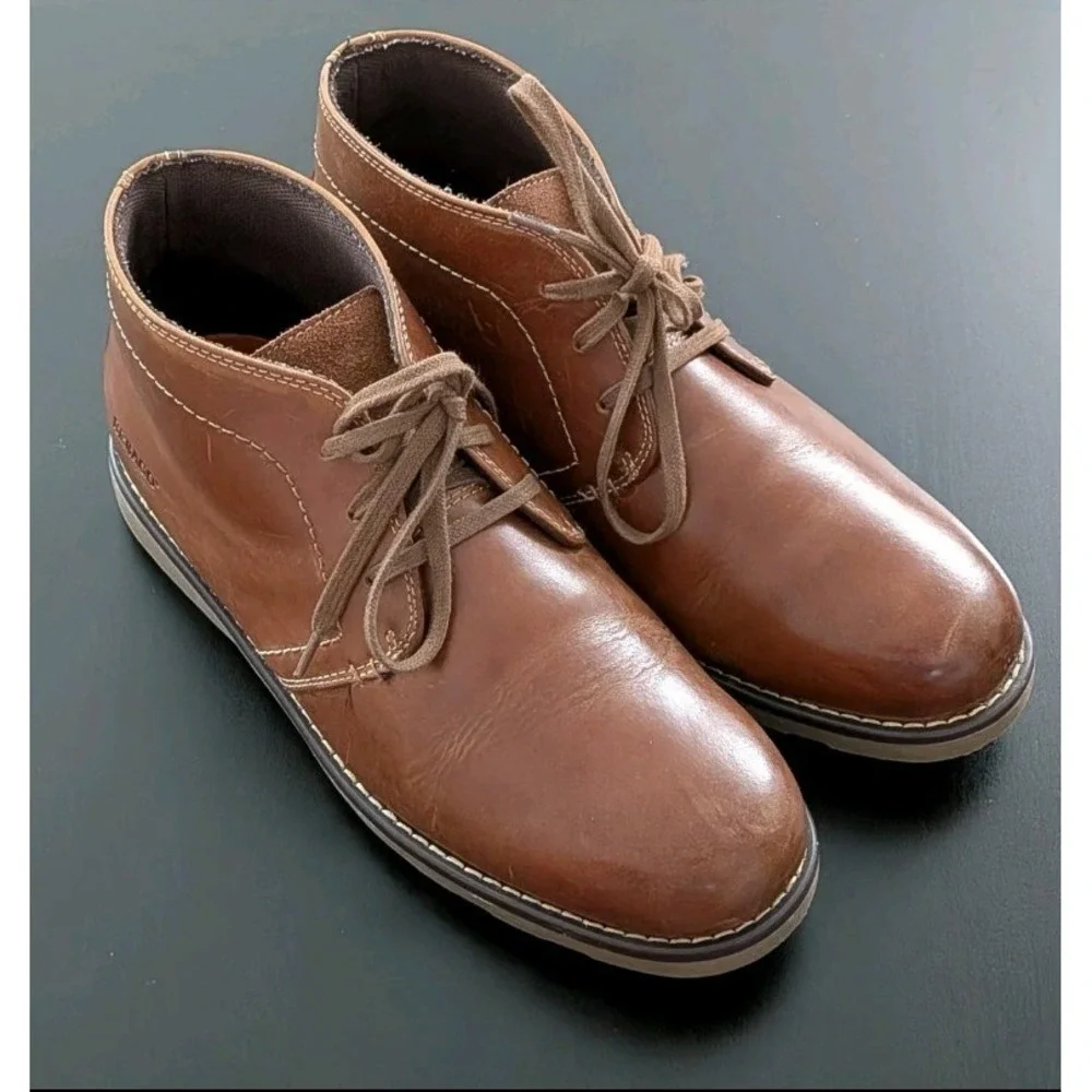 Sebago Reese Chukka Boots Men's Brown Leather Size 11 Lace Up